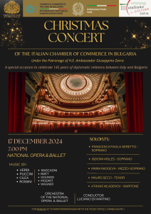 Concerto di Natale 2024 della Camera di Commercio Italiana in Bulgaria / Коледен концерт 2024 на Италианската търговска камара в България