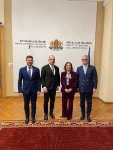 Incontro istituzionale con il Vice Premier e Ministro dei Trasporti e delle Comunicazioni, Karadzov / Институционална среща със 3аместник Mинистър-председателя и Mинистър на транспорта и съобщенията, Караджов