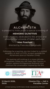 Save the date 12.02.26: Proiezione speciale: Memorie Olfattive / Special Screening: Memorie Olfattive